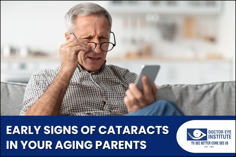 Early signs of cataracts in elderly