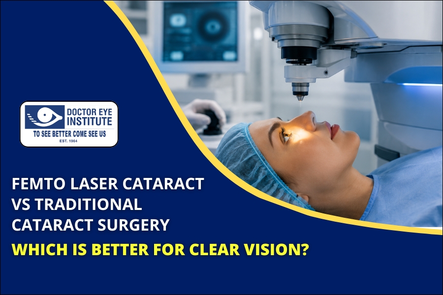 Which is better – Femto Laser Cataract Surgery or Traditional Cataract Surgery?